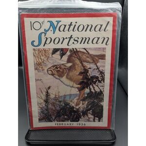 Vintage National Sportsman Magazine February 1936 Hare Rabbit Winter Outdoorsman